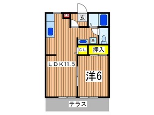 マロニ－の物件間取画像